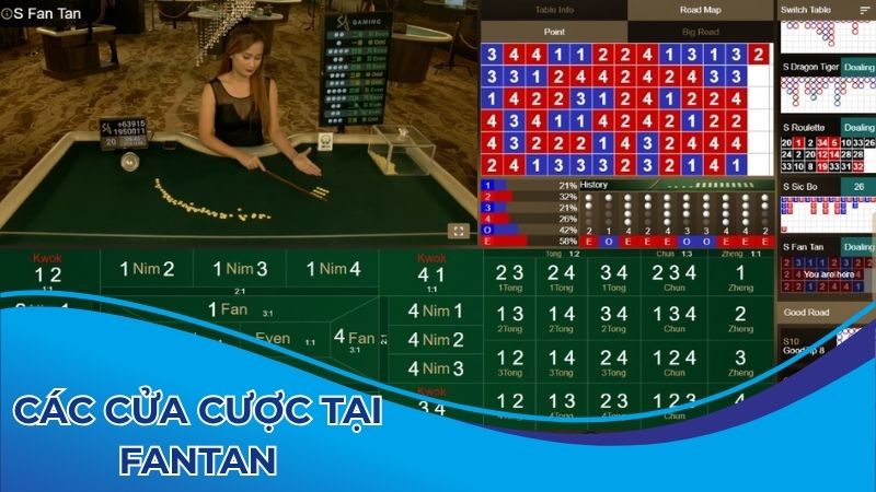 Các cửa cược tại trò chơi
